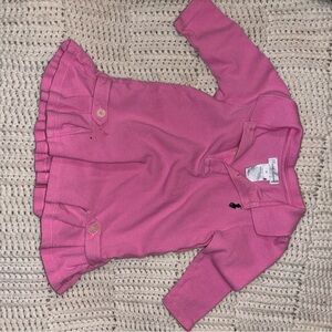 Ralph Lauren Pink Polo Shirt with Black Emblem